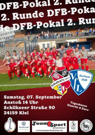 Spielankündigung Kieler MTV – VfL Bochum (DFB-Pokal 2. Runde)